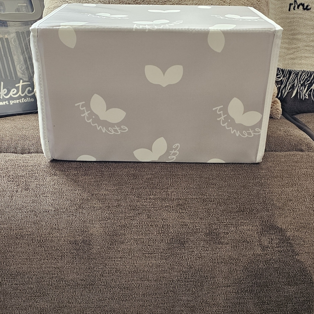 Gray Storage Box with Pattern Set Of 2 - Picture 5 of 12